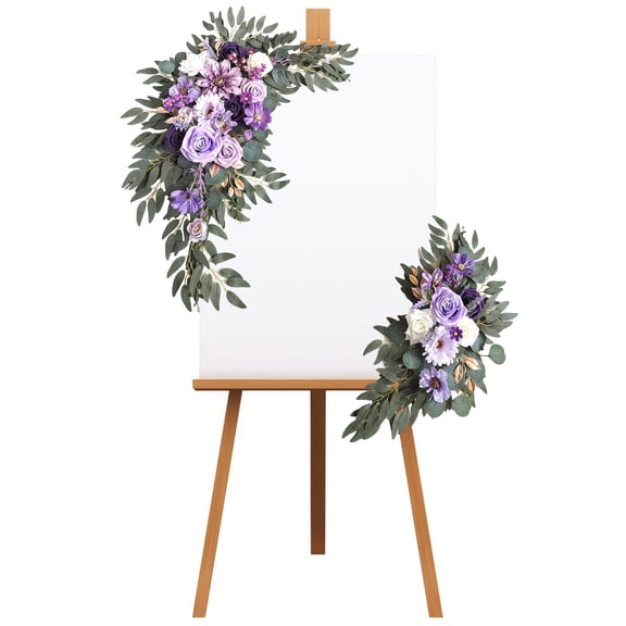 Wedding Arch Flowers Artificial Flowers Floral Swag for Lintel Arrangement Rose for Wedding Welcome Signs Reception Backdrop Decoration