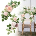 thumbnail image 1 of Wedding Arch Flowers Artificial Set Of 2 Pieces Roses And Sunflowers With Leaves For Ceremony Decor Welcome Sign Table Centerpiece, 1 of 6