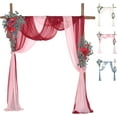 thumbnail image 1 of Wedding Arch Flowers Kit - 35 Inch Extended Size Artificial Flower Swag Set of 2 for Fall Wedding Decor Welcome Signs, Wedding Decorations for Reception Ceremony Outside, 1 of 5
