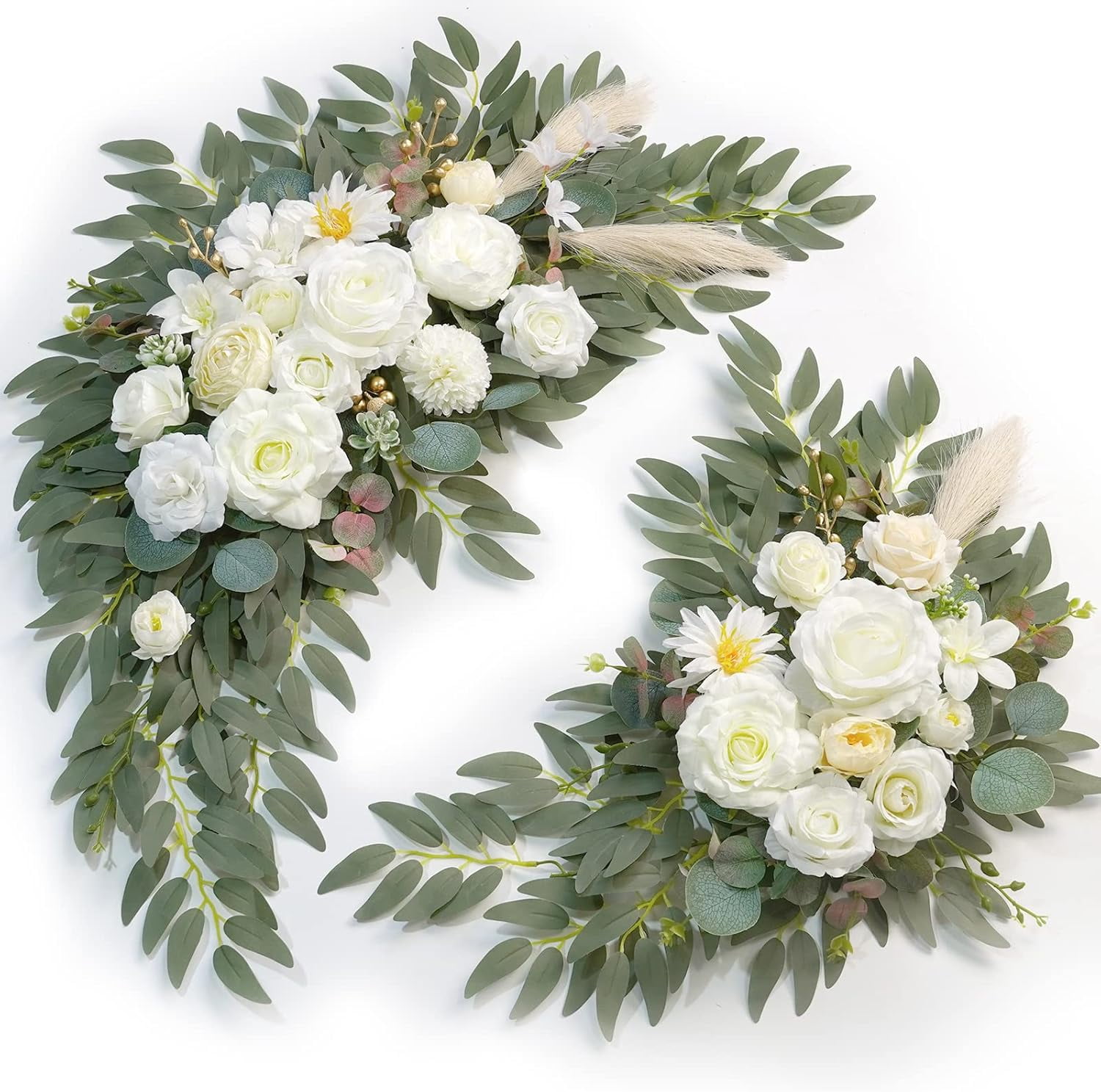 Wedding Arch Flowers Kit (Pack of 2) with Artificial Blooms for Wedding ...