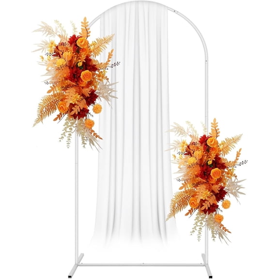 Wedding Arch Stand, 6.6 FT Round Metal Balloon Arch Frame, Arch Backdrop Frame for Birthday Party Bridal Shower Graduation Anniversary Decor