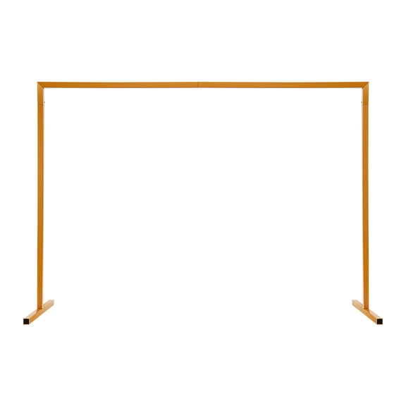 Wedding Arch Stand with Bases Flower Rack Gold Rectangle Backdrop Decor 2x1.5m