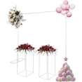 thumbnail image 1 of Wedding Arch,Wedding Backdrop Stand,Balloon Stand with Flower Stands, Metal Wedding Stand for Weddings, Birthday Parties, Graduation Party Decorations, 1 of 9
