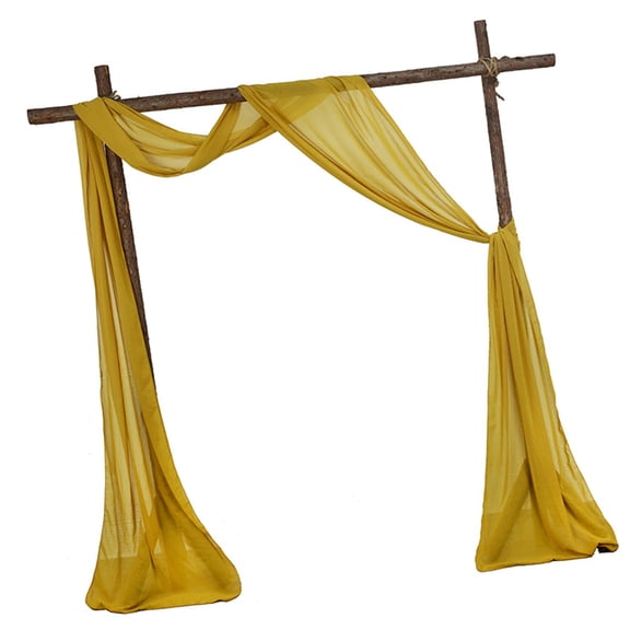 Wedding Arches Drape Polyester Curtain Event Drapery Soft Voile Archways Decors Reusable Celebration Window Covering