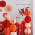 thumbnail image 1 of Wedding Arrangement Party Wedding Scene Arrangement Decoration Paper Honeycomb Ball Honeycomb Lantern Paper Honeycomb Ball-Diameter 20CM, 1 of 4