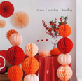 thumbnail image 1 of Wedding Arrangement Party Wedding Scene Arrangement Decoration Paper Honeycomb Ball Honeycomb Lantern Paper Honeycomb Ball-Diameter 25CM, 1 of 4