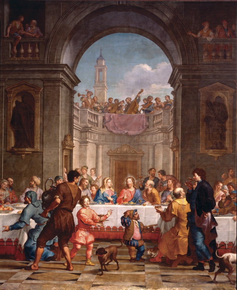 Wedding At Cana Canvas Art - (18 x 24)
