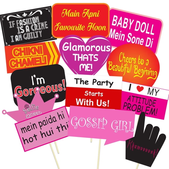 Wedding Bachelor Photo Booth Prop 13 Pcs Photo Booth Props