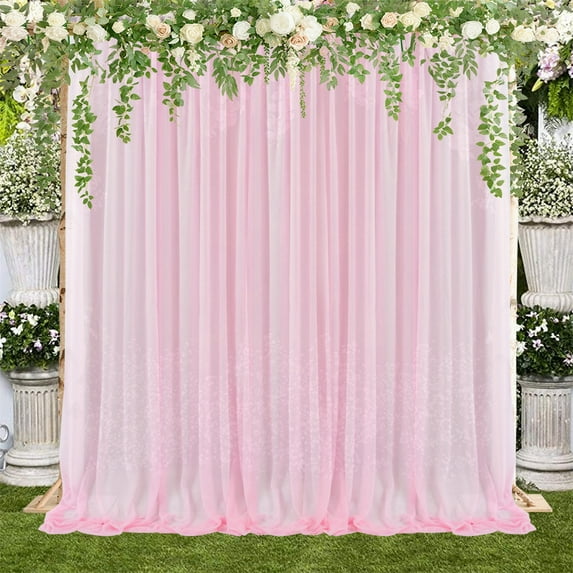 Wedding Background Decoration Fabric Screen For Whith Indoor Arch Outdoor Translucent Backdrop Curtain