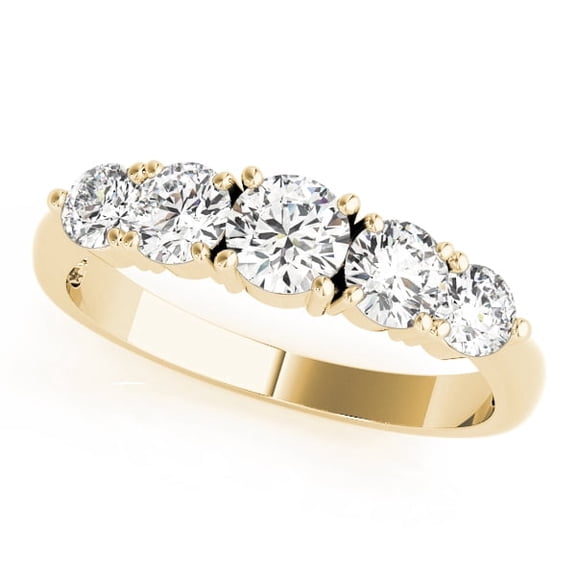 Wedding Band 1.00CT Diamond 14K Yellow Gold Women Jewelry