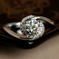 thumbnail image 1 of Wedding Band Anniversary Ring 2 Ct Round Diamond 14K White Gold Finish, 1 of 3