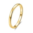 thumbnail image 1 of Wedding Band Ring for Men or Women Plain 2mm Sterling Silver Ginger Lyne Collection, 1 of 7