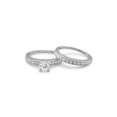 thumbnail image 1 of Wedding Band Set Cubic Zirconia Rhodium Over Sterling Silver, 1 of 2