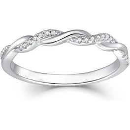 Kezef Sterling Silver Wedding Band 4mm Men or Women Bridal Ring Size 12 Polished Finish Tarnish Resistant Walmart