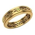 thumbnail image 1 of Wedding Bands for Men 6 MM Peridot 14K Gold 0.18 CTW, 1 of 5