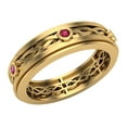 thumbnail image 1 of Wedding Bands for Men 6 MM Ruby 14K Gold 0.18 CTW, 1 of 5