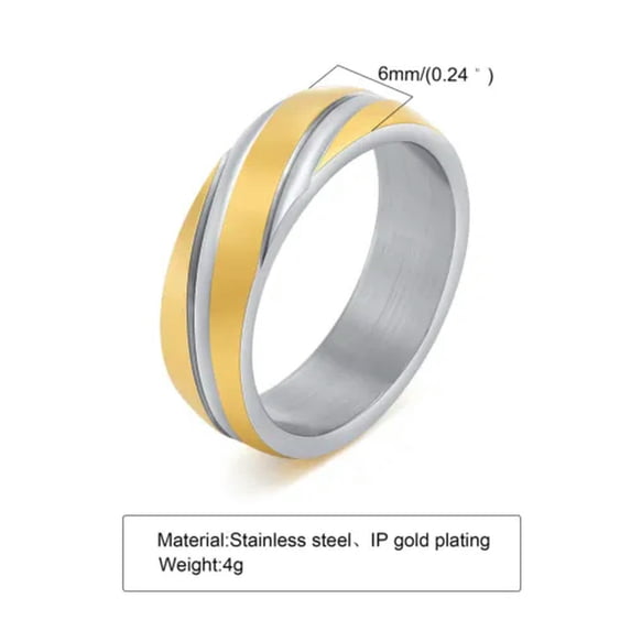 Wedding Bands for Women Men Stainless Steel Black Rose Gold Color Ring Size 5-13
