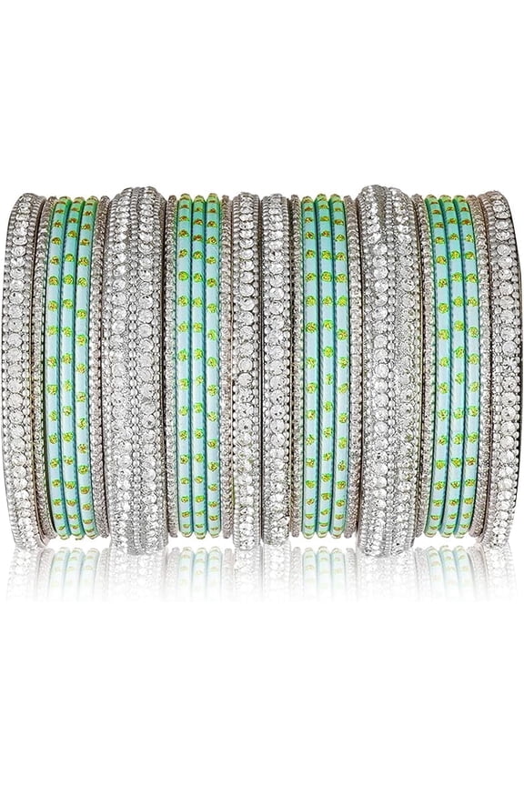 Wedding Bangle Set for Women | Indian Designer Bangles | Ethnic Gold-Plated Bangles for Festivals & Parties | Handmade Filigree Bangle Jewelry | Bridal Metal Bangle Set (2.8)