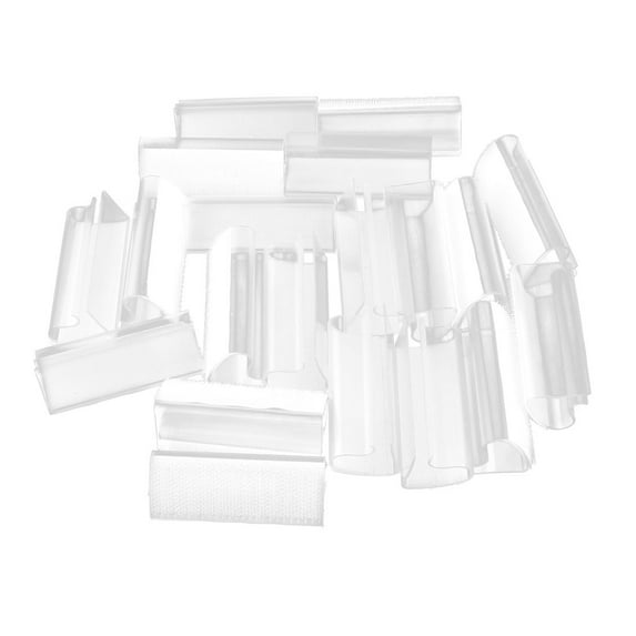 Wedding Banquet Plastic Hook Loop Tablecloth Skirting Clip 20pcs for 0.5cm Thick