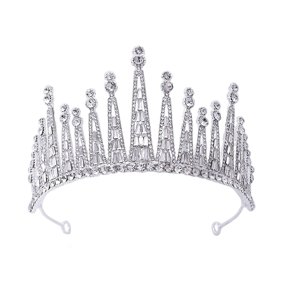 Wedding Baroque Rhinestone Crown Tiara Wedding Luxury Hair Crown