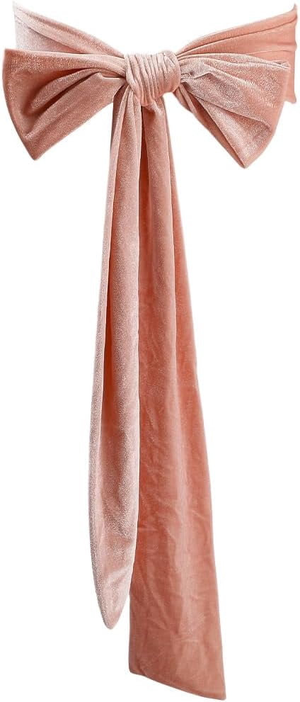 Wedding Belt Women Velvet Sash Belt Pale Pink Tie Long Dress  display picture 1