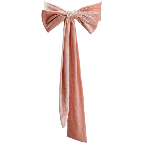 Wedding Belt Women Velvet Sash Belt Pale Pink Tie Long Dress Sash Waist Bridal Neck Scarf for Prom Party Special Occasion Dress Bridal Sash Belt 99 x 3.9 inch Wide