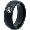 thumbnail image 1 of Tungsten Ring Gamer Gift Metallic Black Pride Midi Everyday Jewelry Bride Astronaut Men, 1 of 8