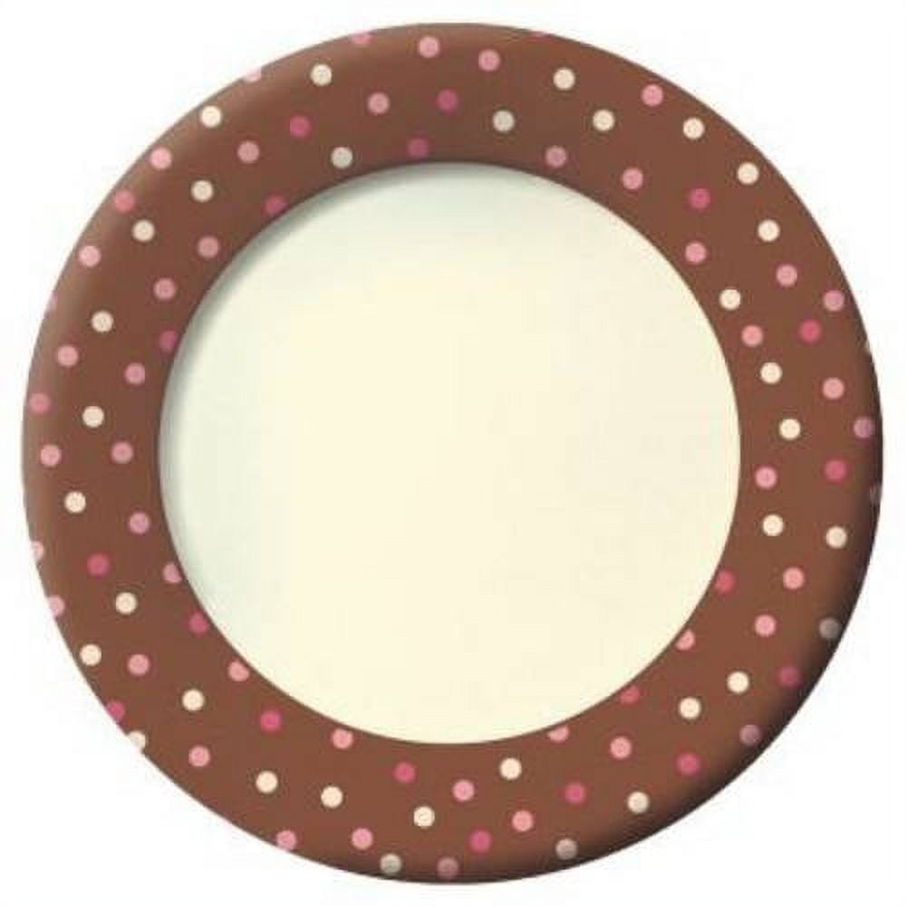 Wedding 'Blush Dots' Extra Large Paper Plates (8ct)