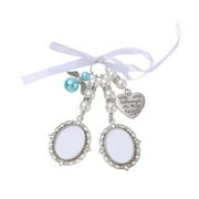 POPLIS Wedding Bouquet Bridal Bouquet Photo Glamour Lace Oval Charms Ribbon Blank Heat Transfer Photo Ornament Party Decor