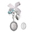 thumbnail image 1 of Wedding Bouquet Charm Lace Oval Bridal Bouquet Angel Charm Memorial Photo Charm, 1 of 10