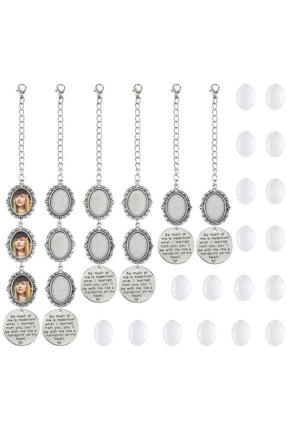 Wedding Bouquet Photo Charm Set Jewelry Making Set Wedding Bouquet Charm