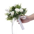 thumbnail image 1 of Wedding Bouquets for Bride, Bridal Bouquets for Bride, Bridesmaid Bouquet for Wedding, Wedding Flowers Bouquets with Silk Ribbon and Rhinestones, Valentine's Day, Home Decor, Decoration, 1 of 3