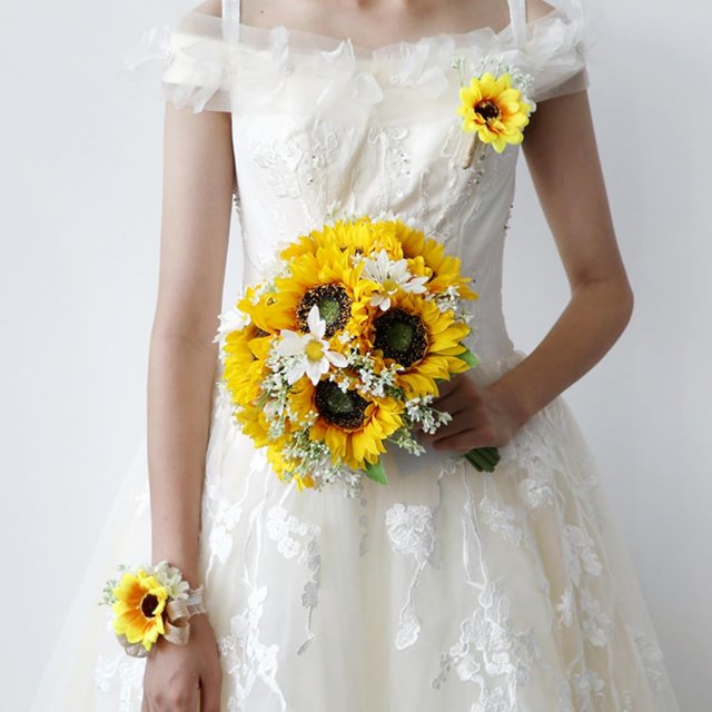 Wedding Boutonniere For Best Men Groom Groomsmen Artificial Flower