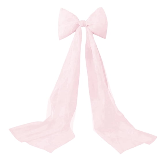Wedding Bows with Long Tails Wedding Aisle Decorations Bows Satin Ribbon Background Decor for Bridal Shower Reception Ceremony 6.5 ft