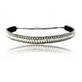 thumbnail image 1 of Wedding Bridal Silver Straight Diamond Headband With Adjustable Strap and Non-Slip Grip Backing, 1 of 4
