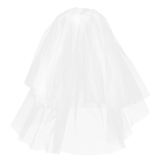 Wedding Bridal Veil With Comb Lace Mantilla Veil Wedding Headpiece Bridal Veils Lace Veil Head Covering For Halloween Cosplay Party Accessories White