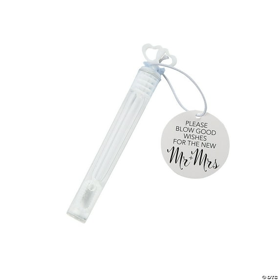 Wedding Bubble Bottles & Favor Tags Kit for 144