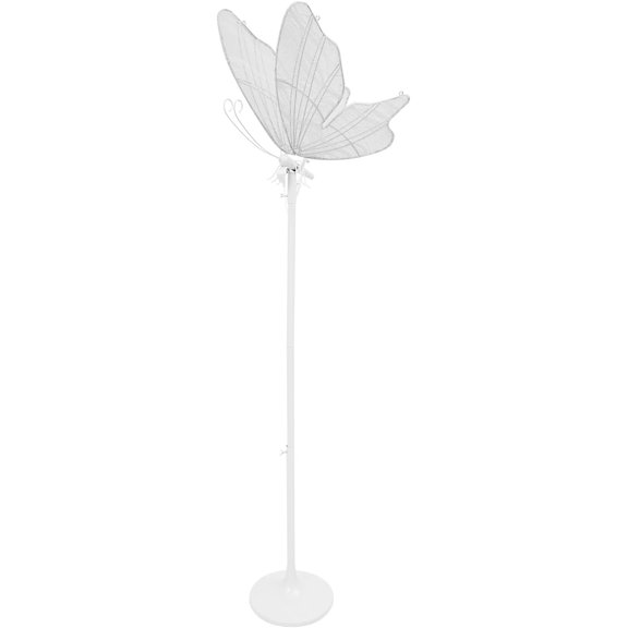 Wedding Butterfly Floor Lamp 23.6 inch Adjustable Height Ceiling Lamp White Romantic Hanging Decoration Creative Butterfly Ceiling Lights with White Light for Wedding Party