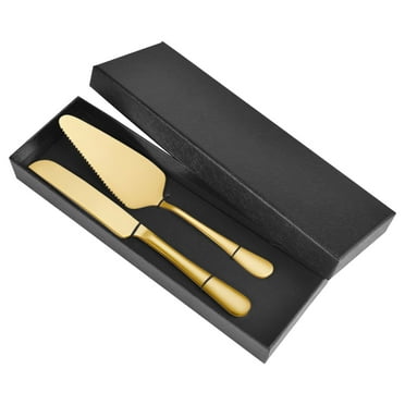 Premium Cake Knife and Server Set - Elegant Stainless Steel Cake Cutting Utensils for Weddings, Birthdays, Anniversaries & Parties