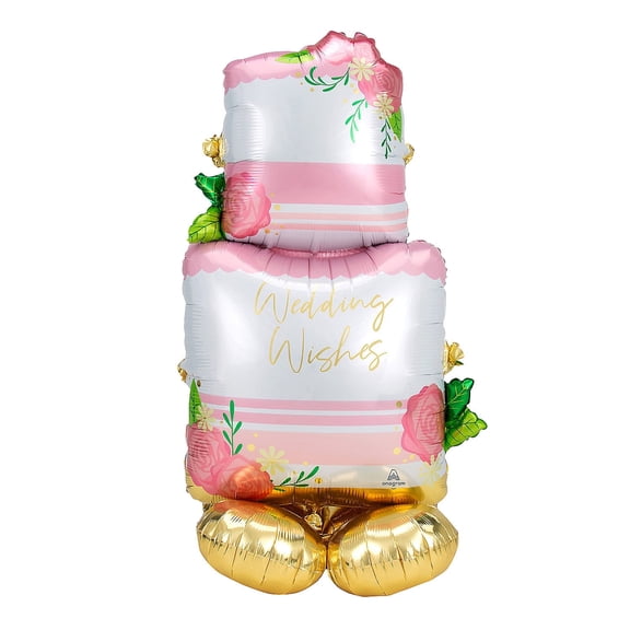 Wedding Cake Mylar Balloon - Party Decor - 1 Piece