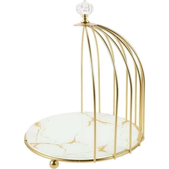 Wedding Cake Stand Metal Bird Cage Shaped Cupcake Dessert Display Stand Fruit Candy Snack Serving