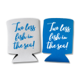 thumbnail image 1 of Wedding Can Coolers, Two Less Fish In The Sea, Engagement Gift, Beer Coolies for Cans or Bottles, Wedding Party Coolie, Wedding Favor, 1 of 4