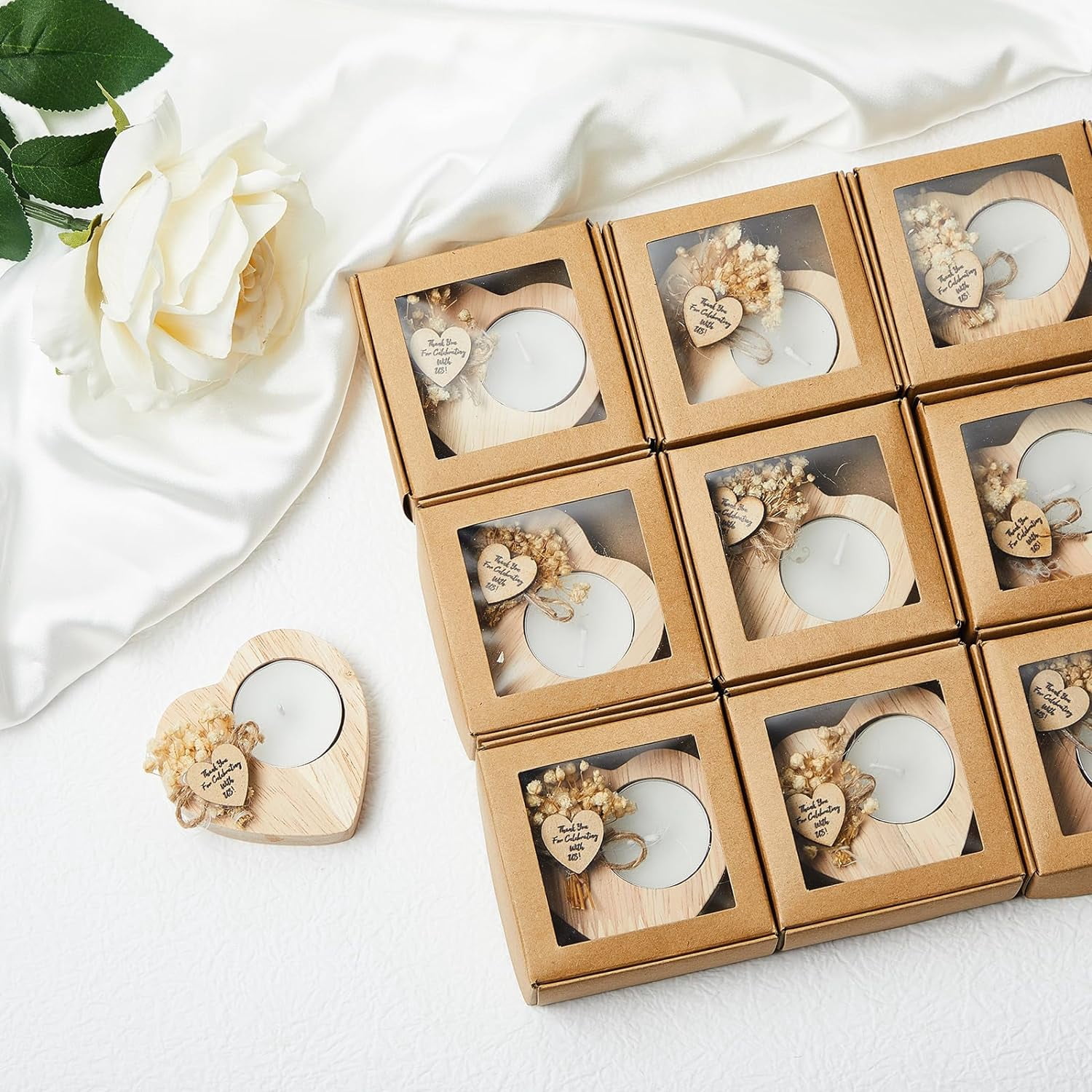 Wedding Candle Bulk Bridal Shower Candles Rustic Wedding Favors for ...