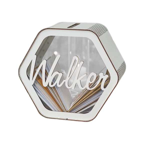 Wedding Card Box Personality Transparent Card Box Hexagonal Bank Wedding Gift Wedding Decoration Unique Storage Box