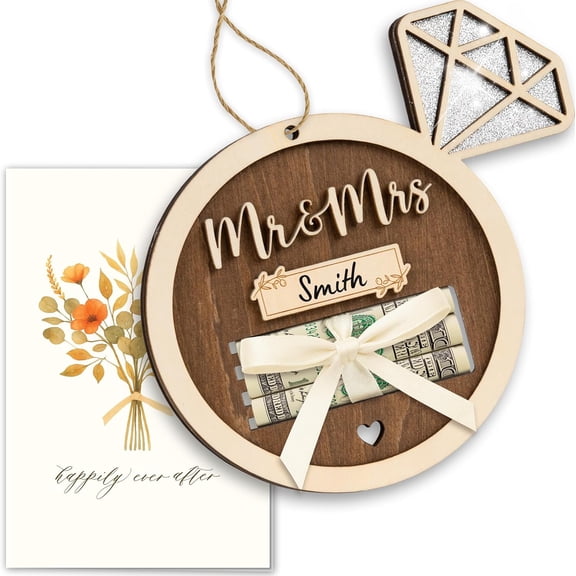 Wedding Card Money Holder For Cash Gift, Wedding Money Envelopes For Newly Wedded Couple, Marriage Congratulations For Bride And Groom, Son & Daughter In Law, Bridal Shower,