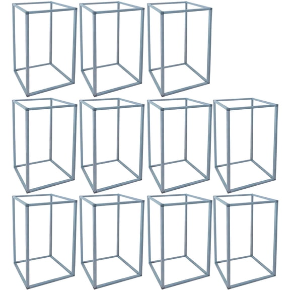 Wedding Centerpieces Flower Stand 11PCS Flower Rack Column Geometric Metal Vase Holders Shelves for Party Prop Event Backdrop Decor Road Leads,8.3x8.3x15.7in