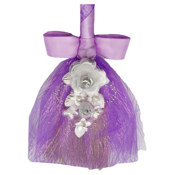 Wedding Ceremony Lavender and Silver Jumping The Broom 34 inch