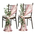thumbnail image 1 of Wedding Chair Aisle Decorations Dusty Rose Wedding Decorations For Ceremony Reception Outside, 1 of 5