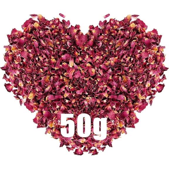 Wedding Confetti 50g Biodegradable Confetti Wedding 100% Natural Dried Rose Petals Confetti Petal Ecofriendly Dried Flower Confetti Decorations For Table Birthday Party Candle Making
