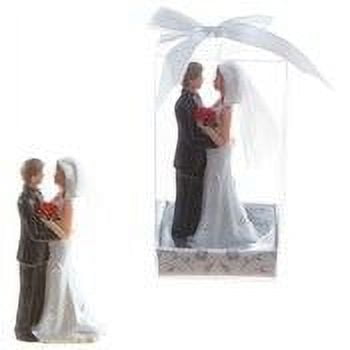 Wedding Couple Facing Each Other Poly Resin (48 Units Included)